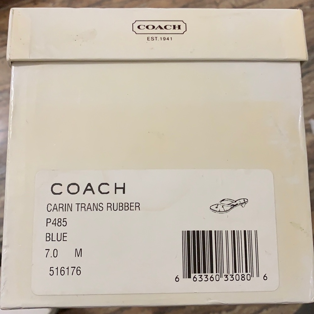 *Vintage* Coach Carin Trans Rubber Sandal sz. 37/7